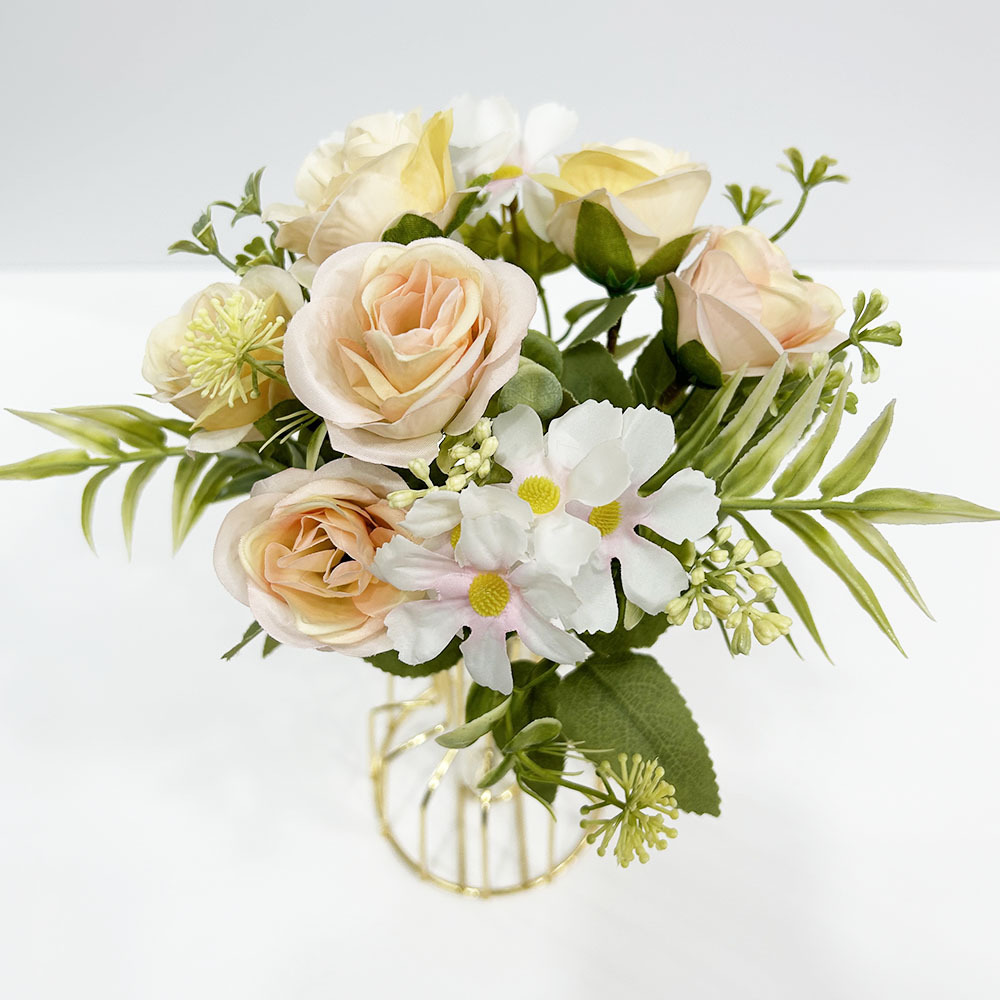 Kunstig blomst rose Daisy bukett INS stil kunstig blomst fabrikk hjem dekorasjon grenseoverskridende bryllup_voghion.com