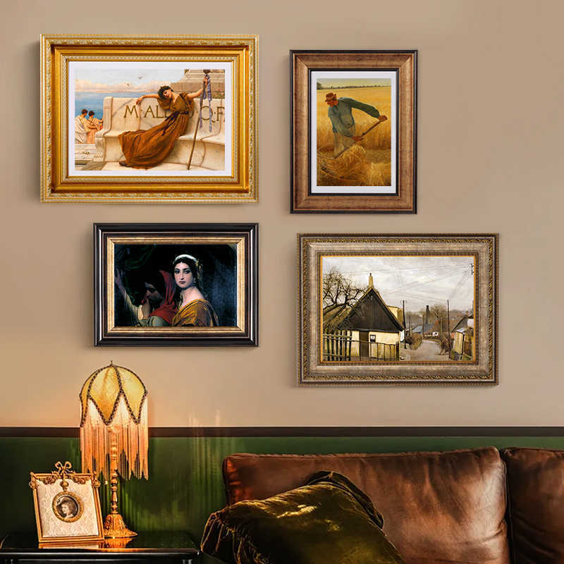 Retro American Oil Painting Framed Picture Frame 16 20inch Outer Frame Wedding Photo Framed European Style Large Outer Frame Wall Hanging Frame Retro American Oil Painting Framed Picture Frame 16 20inch Outer Frame Wedding Photo Framed European Style Large Outer Frame Wall Hanging Frame