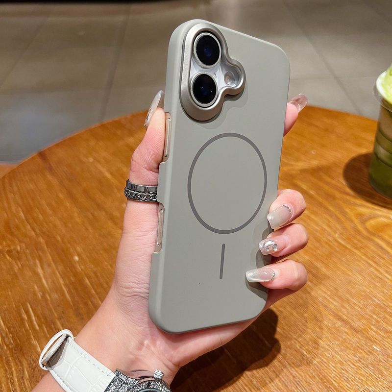 适用苹果17promax金甲PC细圈磁吸手机壳iphone16超薄散热15防摔壳|undefined