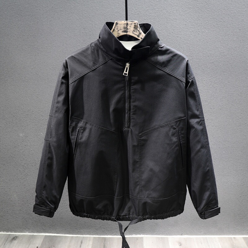 Retro Cafe Brown Trendy Brand Casual Jacket for Young and Middle-aged Men's Charge Jacket Japanese Work Jacket Autumn American Cross-border