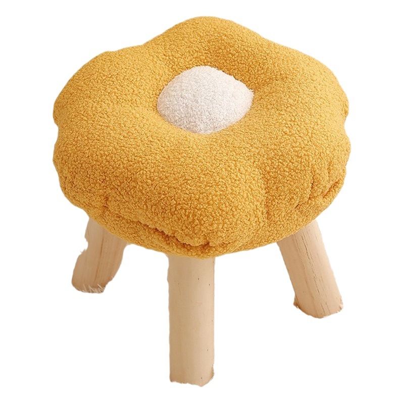 Taburete de nube para uso doméstico, taburete bajo para niños, sofá moderno para sala de estar, mesa de centro, bonito taburete de nube para dormitorio de niñas.