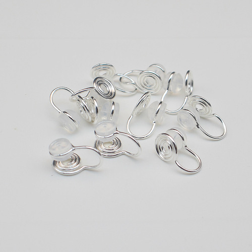 Mosquito coil disc ear clip converter invisible ear clip diy earrings earrings modified ear clips without pierced earrings U-shaped ear clip pads