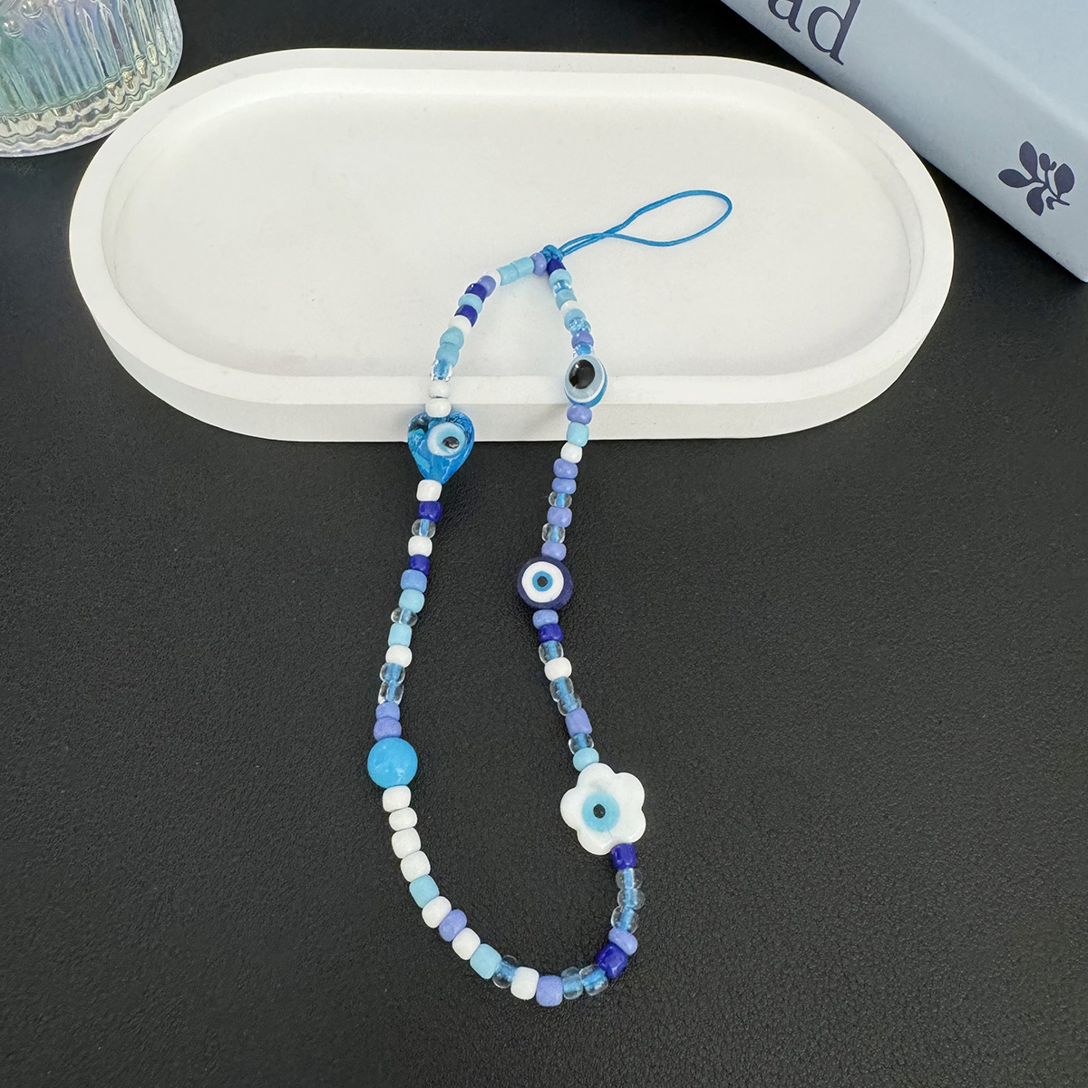 Holiday, Daily Occasion 1 Piece Cute Devil's Eye Glass Soft Clay Bag Pendant Mobile Phone Chain