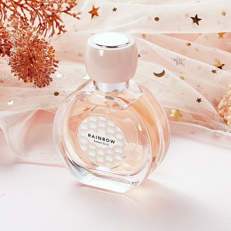2023 New Hot Sale Women's Perfume Little Fresh Rainbow Girl Lasting Light Fragrance Perfume with Hand Gift Rose Fruit Fragrance_voghion.com