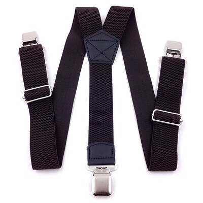 背带4cm男女超宽户外运动背带三夹吊带3夹孕妇加宽弹力松紧裤夹|ms