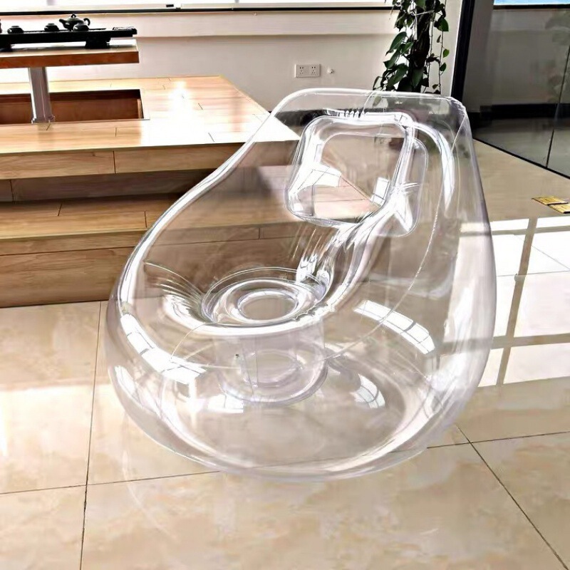Transparent Inflatable Sofa Live Broadcast Decoration Model Photo Dessert Shop Leisure Lazy Chair Air Bed Bed and Breakfast Seat Transparent Inflatable Sofa Live Broadcast Decoration Model Photo Dessert Shop Leisure Lazy Chair Air Bed Bed and Breakfast Seat
