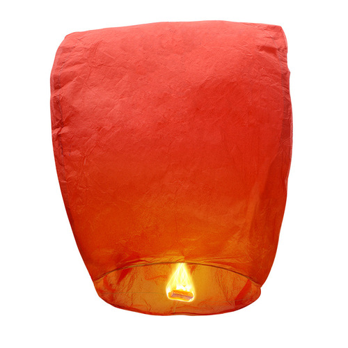 Mid-Autumn Festival Kongming Lantern Safe Wish Lantern Scenic Spot Stall Large Thick Fire-Retardant Paper Sky Lantern