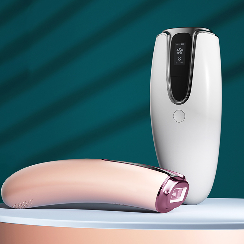 Aparelho profissional de depilação a luz pulsada intensa (IPL) com visor digital de 510K para uso doméstico, ideal para o corpo todo._voghion.com