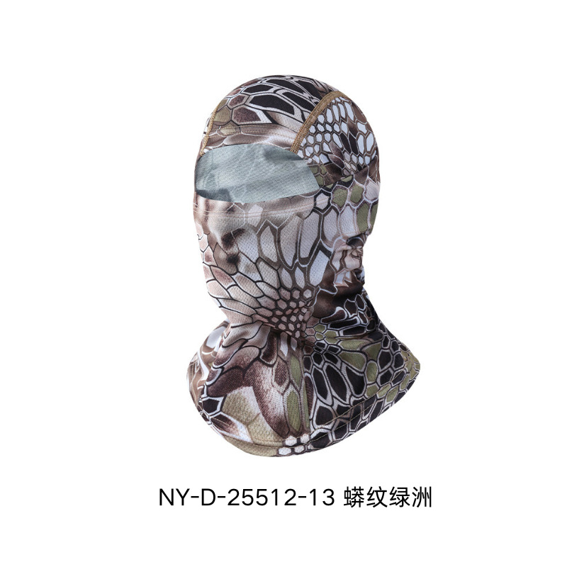 Máscara de ciclismo al aire libre, pasamontañas, protector solar, tácticas de secado rápido, máscara, protección deportiva, casco, sombrero de tigre volador
