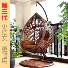 吊床铁艺户外吊椅秋千室内懒人藤椅家用鸟巢摇篮庭院室外阳台吊篮