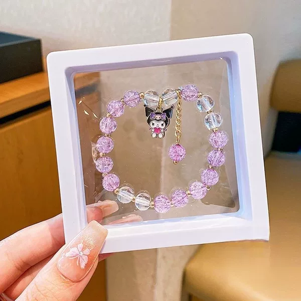 Boxed Kulomi Bracelet Sanrio Children's Bracelet Niche Design Girls' Gift Birthday Gift Jewelry