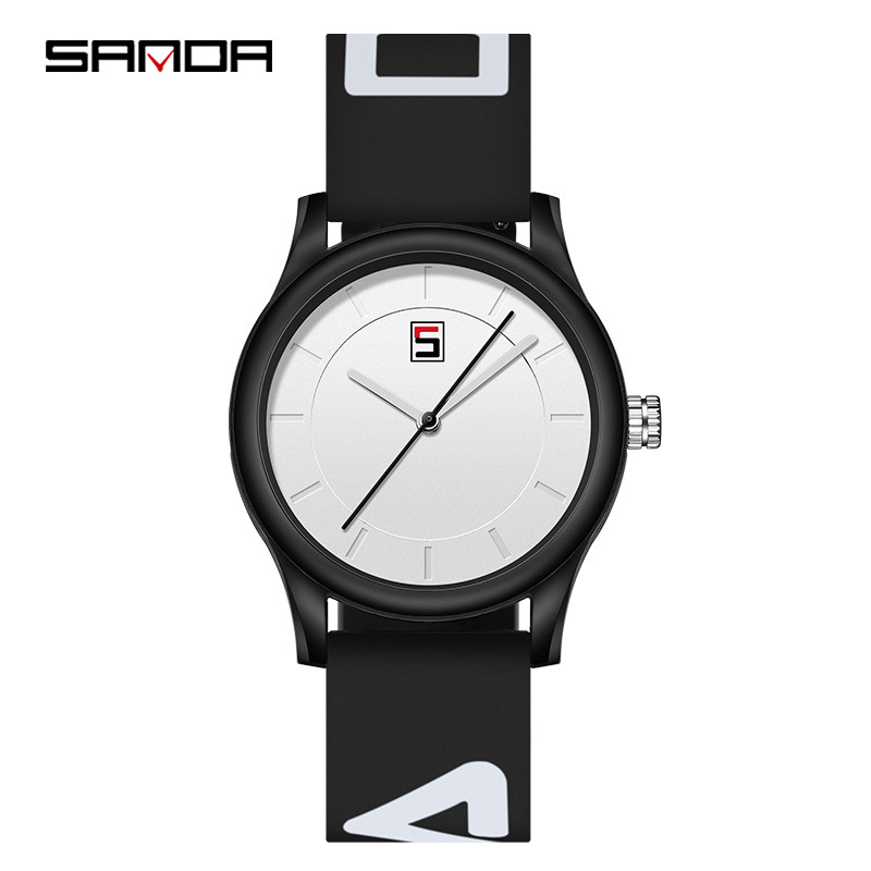 SANDA 3205 cinta movimiento de cuarzo simple desmontaje color matching banda ocio deportes al aire libre reloj estudiante