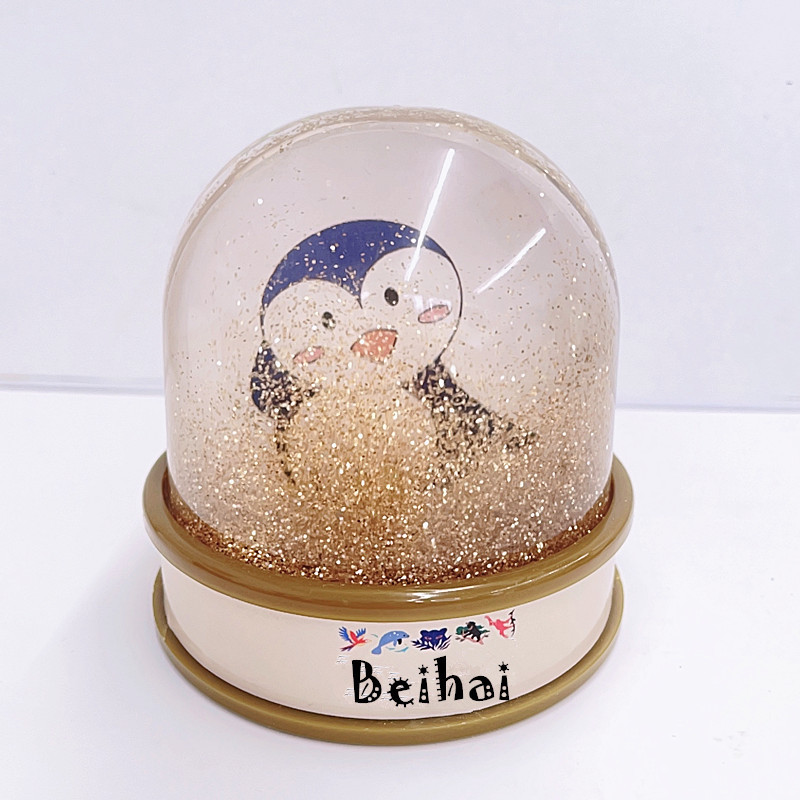 Export acrylic photo frame crystal ball PVC base plastic snowball crystal ball snowflake ball ornaments