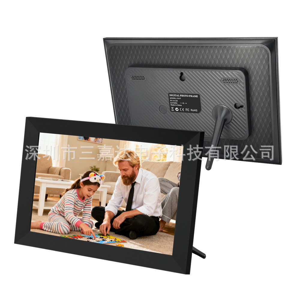 26新型 10.1inchFrameo デジタルフォトフレーム WiFi対応モバイルアプリで写真を送信、高画質の写真や動画を再生