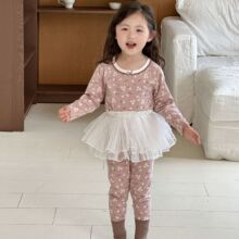 绿博尔2025批发a类秋冬大版莱卡棉儿童秋衣秋裤家居服睡衣套装