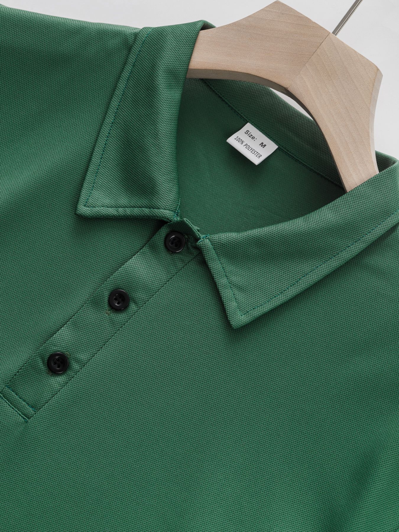 Men's Solid Colour Lapel T-shirt Casual Short Sleeve Summer Top_voghion.com