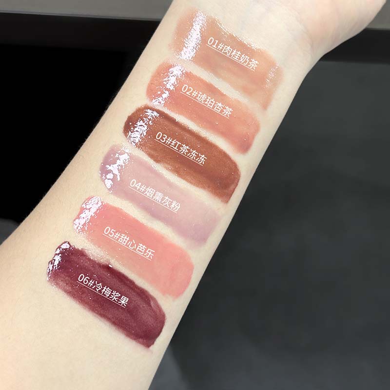 CAPPUVINI anillo de gato dulce miel de labios espejo de agua de maquillaje barato lápiz labial esmalte de maquillaje transfronterizo