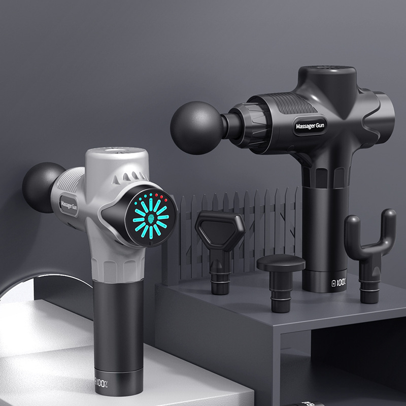 Pistola de fascia transfronteriza personalizada del fabricante, masajeador profesional, masajeador de relajación muscular, pistola de fascia de impacto, estilo explosivo al por mayor