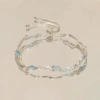 Blue marine wavy bracelet