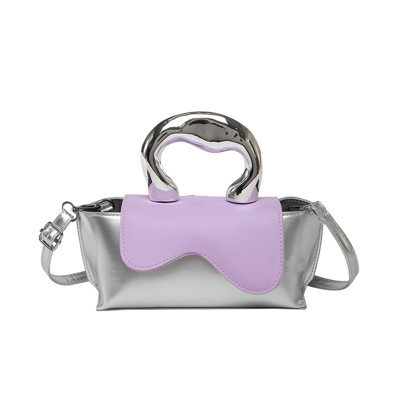 Bolso femenino de alta calidad Xiaoqing 2025 nuevo bolso cuadrado pequeño diseño de nicho bolso pequeño brillante de mensajero de un solo hombro