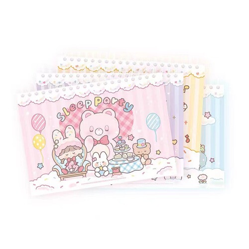 【Zhuoda Wang A5B5 Release Paper】Double-sided Spiral Coil Non-book Dreamy Cute Cartoon Storage Notebook