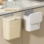 悬挂式打孔翻盖卫生间纸篓