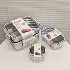 電子レンジ対応弁当箱 304 ステンレス鋼弁当箱冷蔵庫冷蔵密封保存箱