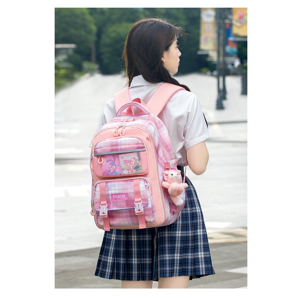 Refrigerador tipo mochila escolar para niños niñas escolares ligeras para niñas 1 - 3 - 6 grados 2 niñas mochila de gran capacidad