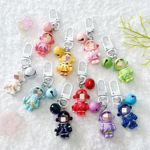 Cartoon Bright Bubble Mate Keychain Cute Girl's Heart Sweet Pendant Couple's Best Friend Accessories Gift Gift