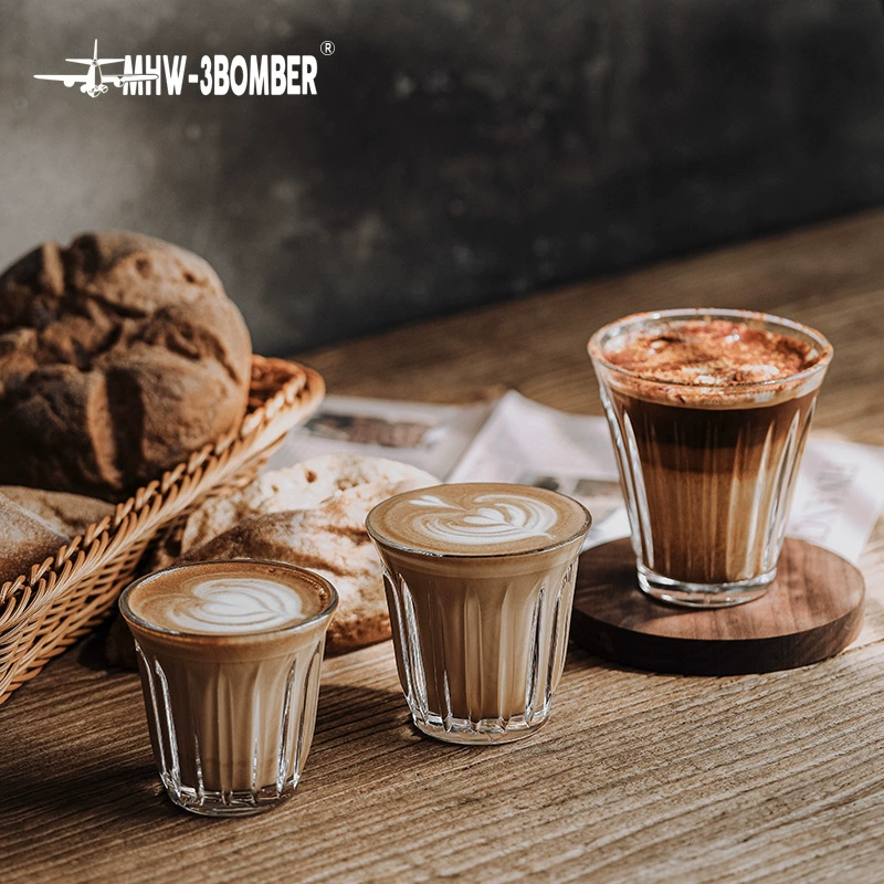 Bomber DIRTY Coffee Cup Coffee Cup Australia and White Cup Home Anti -Stop Transparent Breakfast Cup Concentrated