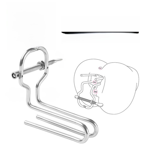 Metal anal dilator, back courtyard, dilating anal prying, private part, vaginal prying, BDSM adult props, sex toys
