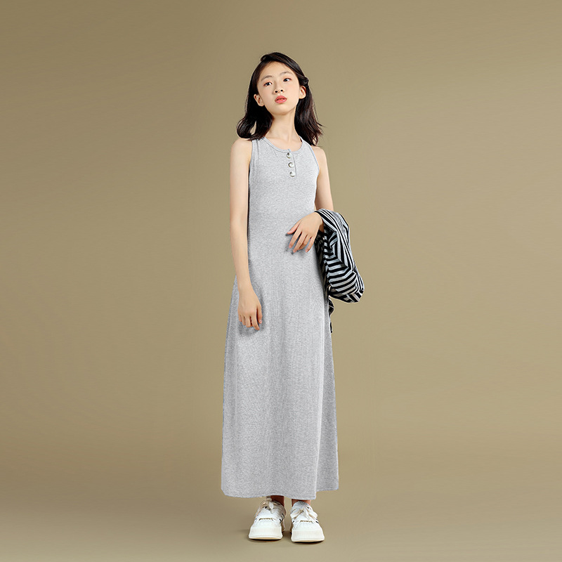 Ropa DE LOS NIÑOS artísticos otoño niñas vestido de estilo occidental traje 2023 Otoño de los niños vestido de abrigo de dos piezas