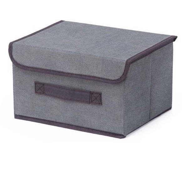 Foldable small storage box non-woven cloth for auto