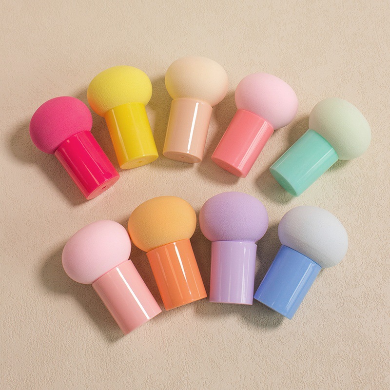 Color de hongos cabeza de aire polvo suave maquillaje huevo calabaza polvo húmedo seco maquillaje esponja huevo maquillaje huevo al por mayor image 2