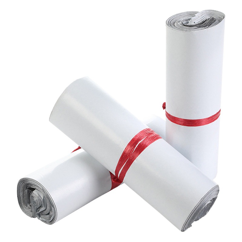 Materiales nuevos al por mayor Bolsa de embalaje de bolsa de mensajería gruesa blanca Bolsa de embalaje de logística de comercio electrónico grande Bolsa de embalaje urgente Bolsa impermeable