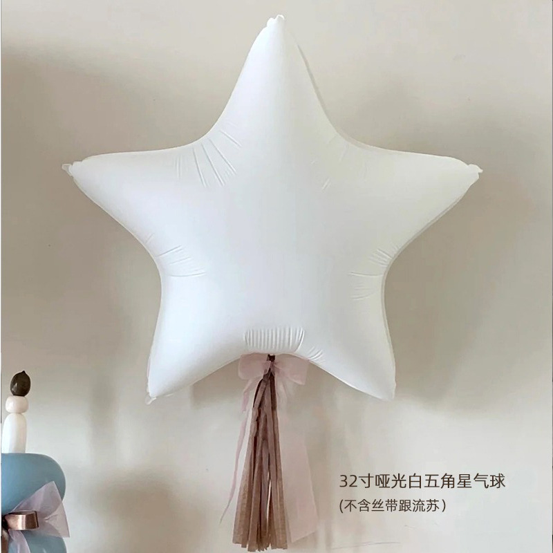 ins特大5つ星アルミフィルムバルーン子供の誕生日シーンの雰囲気写真小道具装飾レイアウト背景壁|undefined