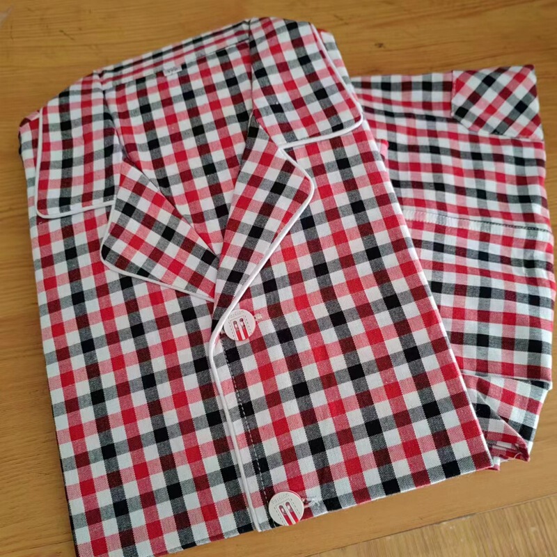 Wholesale from the Manufacturer: Women's Long-Sleeve Pajamas Made of Traditional Coarse Cloth, Comfortable and Skin-Friendly, Soft Women's Two-Piece Loungewear Set