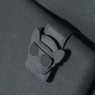Car Glasses Clip/Bill Clip Visor Storage Clip, Glasses Holder - gray-sunglasses-dog-black-u-shaped-eyeglass-clip