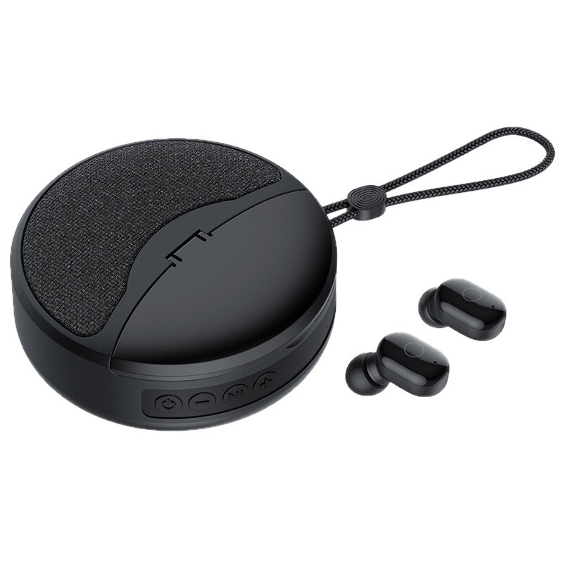 新しいbluetoothスピーカーtwsイヤホン2 in 1クロスボーダープレゼント入耳式イヤホンカードfmオーディオオーディオ|undefined
