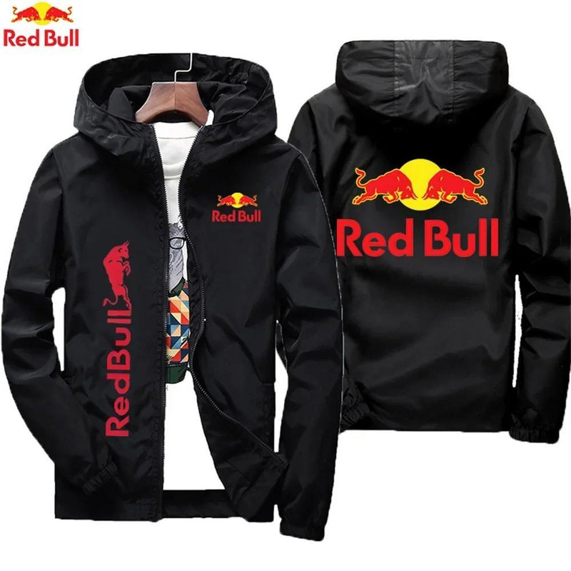 Cross-Border Men's Red Bull Motorsport Zipper Sweatshirt Casual Loose Printed Jacket for Men and Women