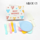 Color water drop plate five-person style