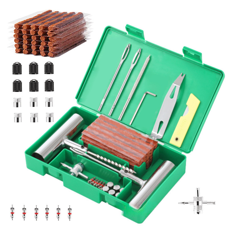 Ke Lai Ao – Tire Repair Tool Repair kit - green-box-58pc-tire-repair-tool-kit