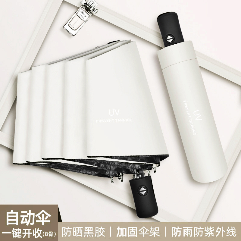 Sombrilla Plegable Tipo Cápsula con Protección UV UPF 50+ y Recubrimiento Negro para Exteriores image 11