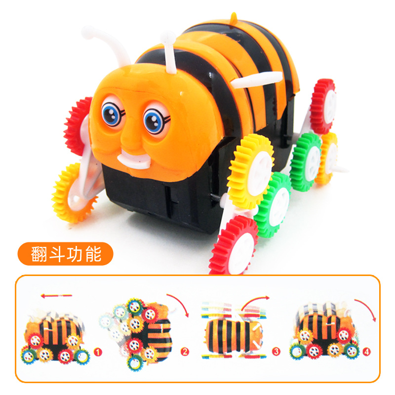 Juguete para niños coche eléctrico Bee dump Truck Stunt coche automático Flip coche eléctrico puesto de juguete al por mayor