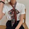 Elegant summer retro brand headband, universal belt, neckerchief, Korean style, with neck protection