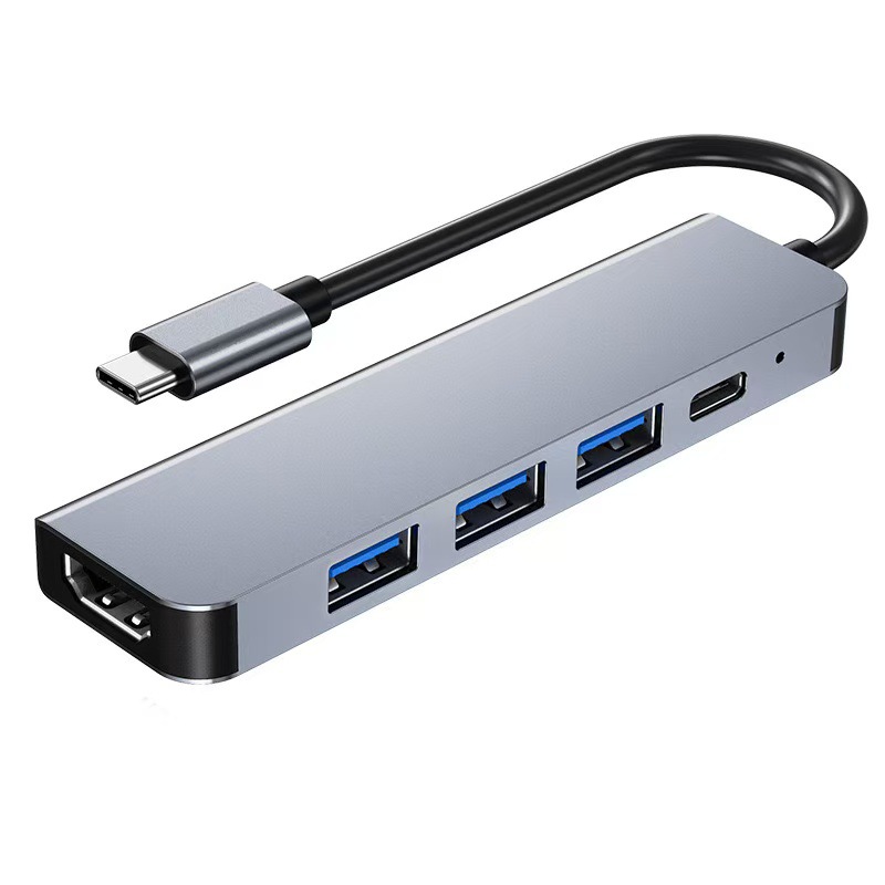 Type-C HDTV HD Dönüştürücü Çok Fonksiyonlu Genişletme İstasyonu Telefon Bilgisayar USB Çok Portlu Genişletme İstasyonu