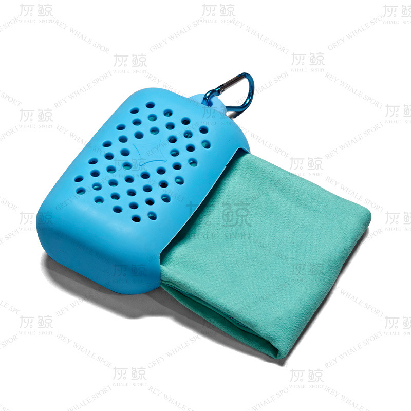 제이드 블루 롱 실리콘 슬리브