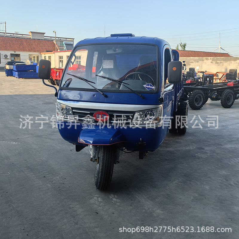 源头厂家25马力单缸工程翻斗车 农用粮食运输自卸车柴油三轮车