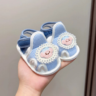 Baby Shoes Summer Soft-Soled Baby Toddler Sandals Non-Slip Newborn Breathable Outer Wear Shoes 0-6 Months 1 Year Old
