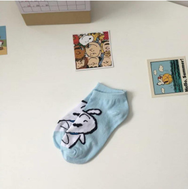 Crayon Xiaoxin calcetines de dibujos animados para mujeres ins estilo coreano de moda lindo todo partido estilo universitario verano calcetines de tobillo de corte bajo para mujeres
